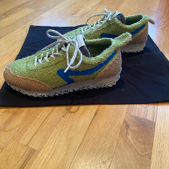 Rag & Bone Green Boucle Sneakers - Picture 3 of 9